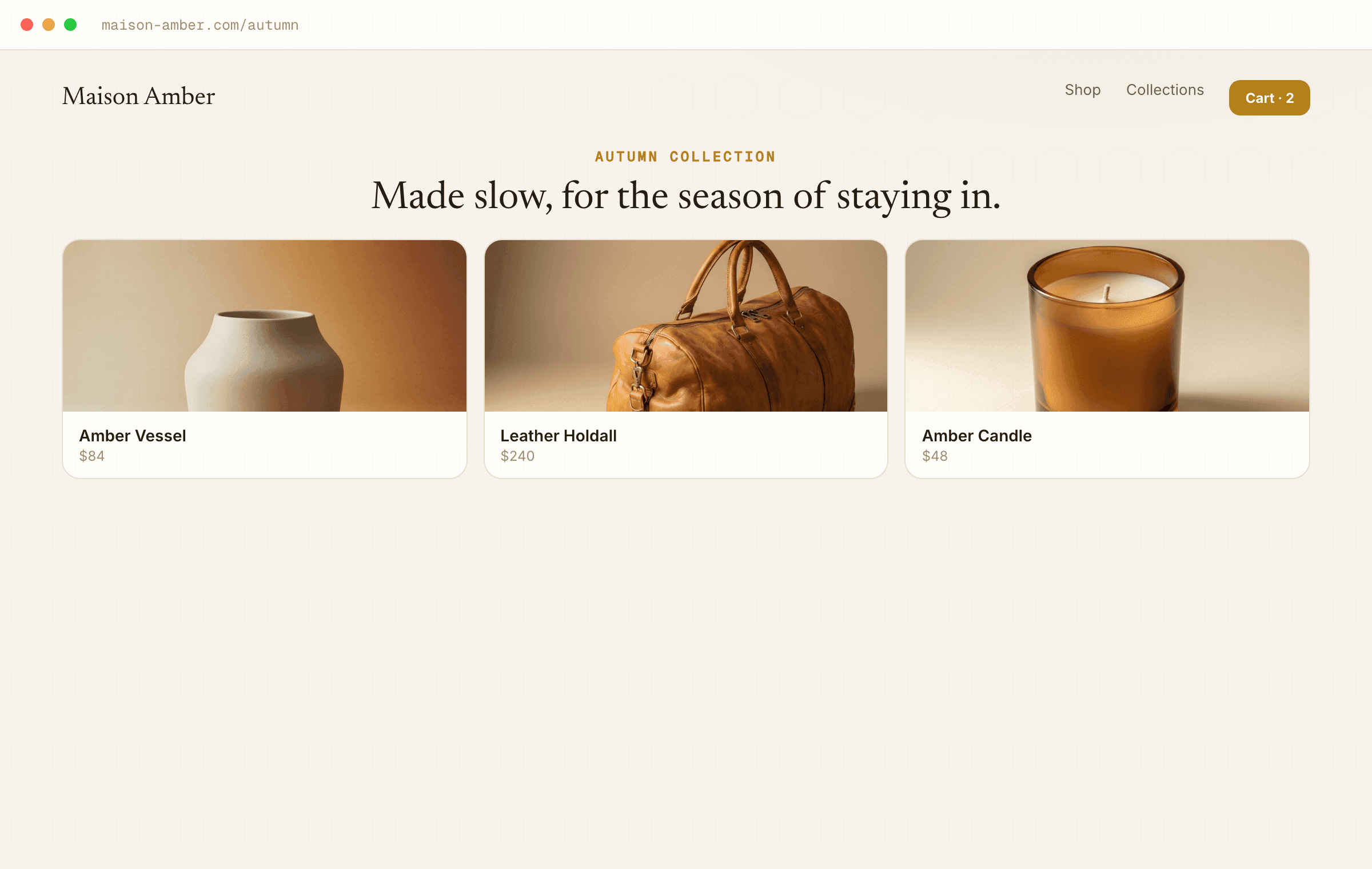 Campaign landing page