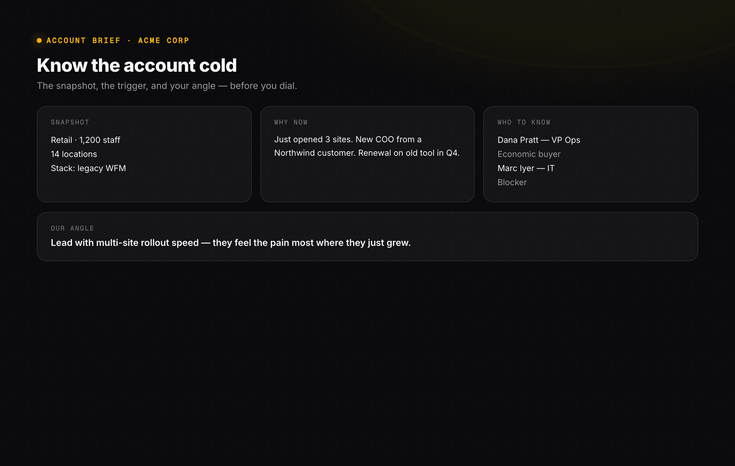 Account brief