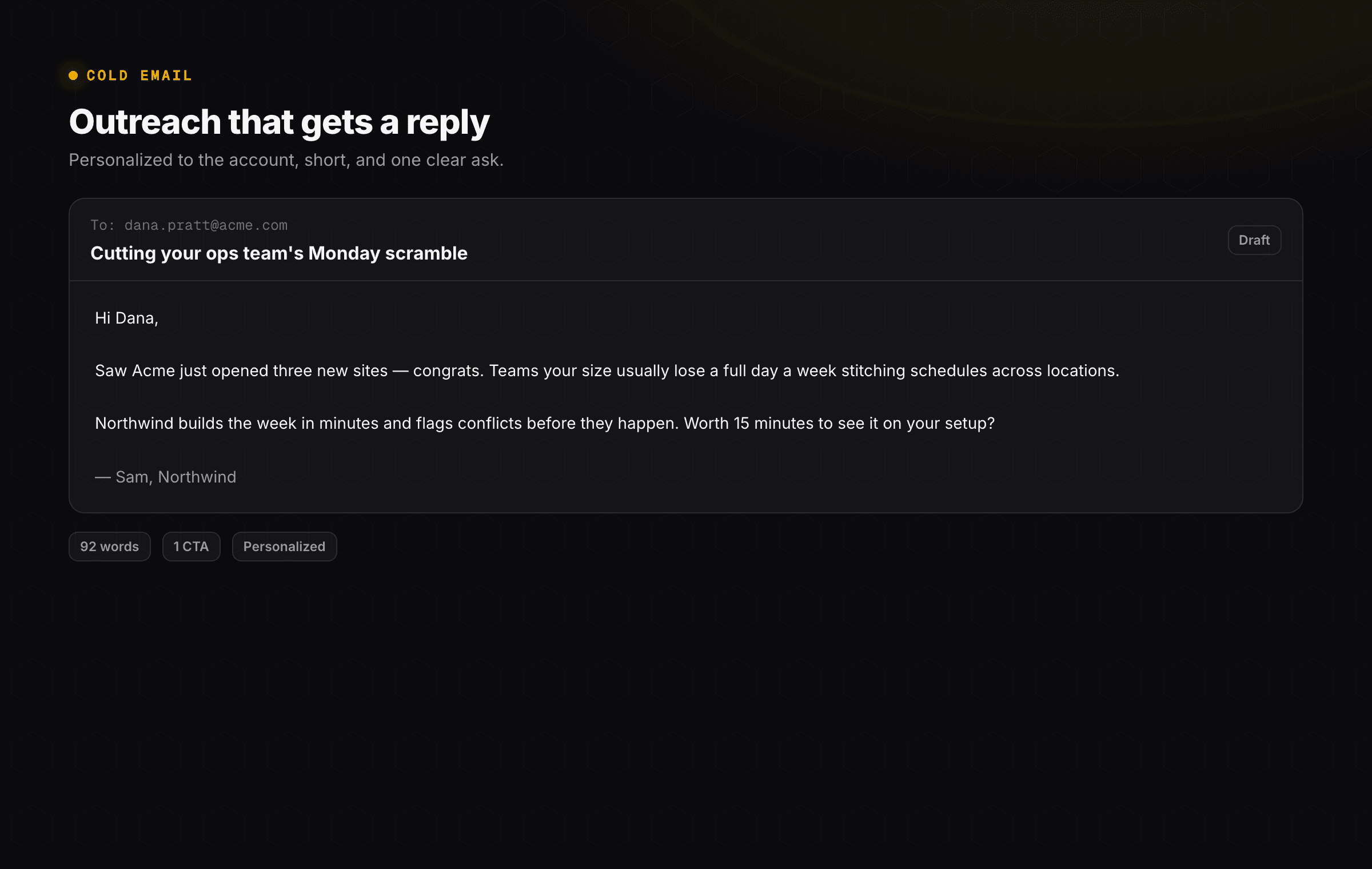 Cold email