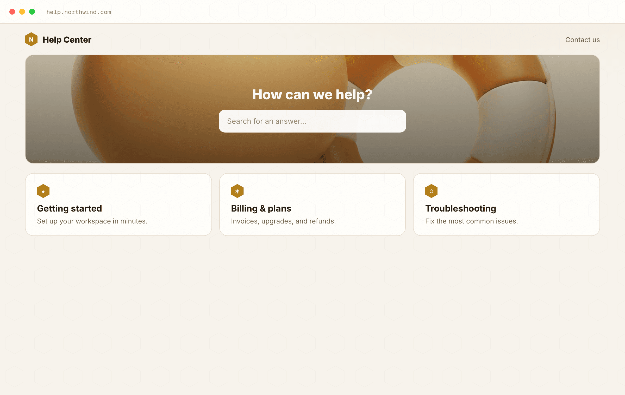 Help center
